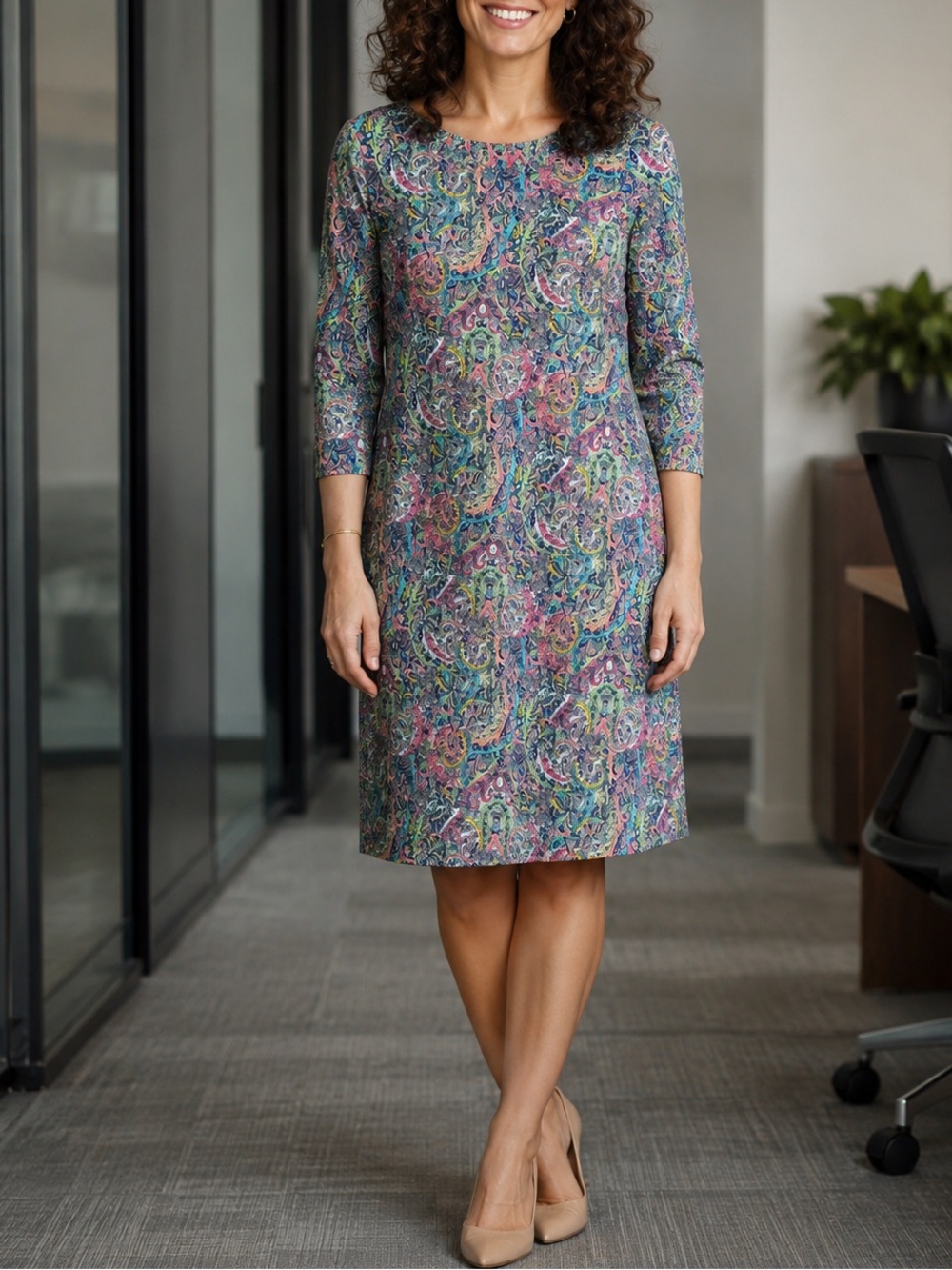 Tommy Hilfiger paisley sheath dress